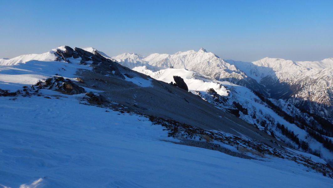 冬季小屋からの眺め