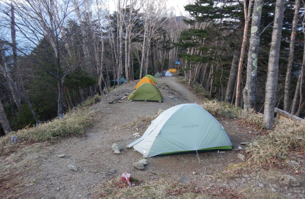 雲取山荘テント場